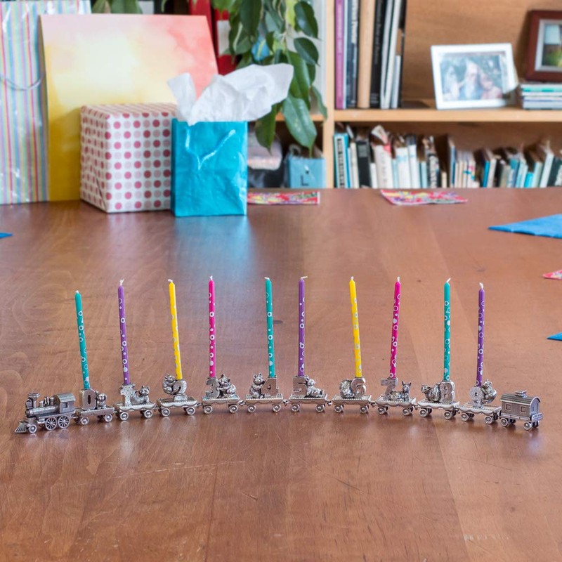 DANFORTH - Birthday Train Candleholder (2 - Mouse) - Handcrafted
