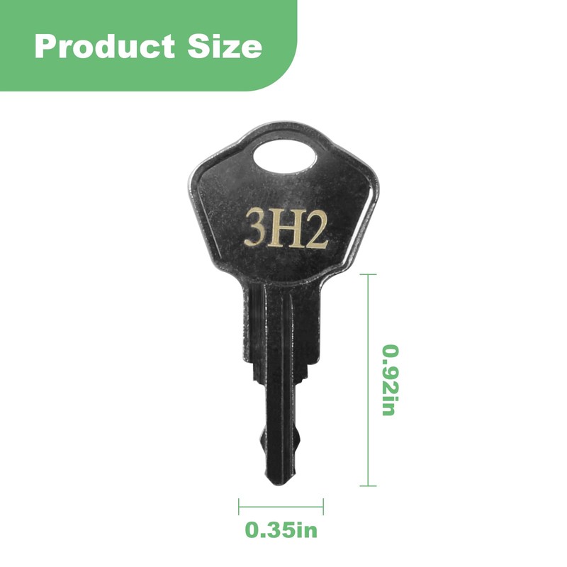 Sentry Safe Replacement Keys Model 1100-Codes 3H2 for Sentry Safe