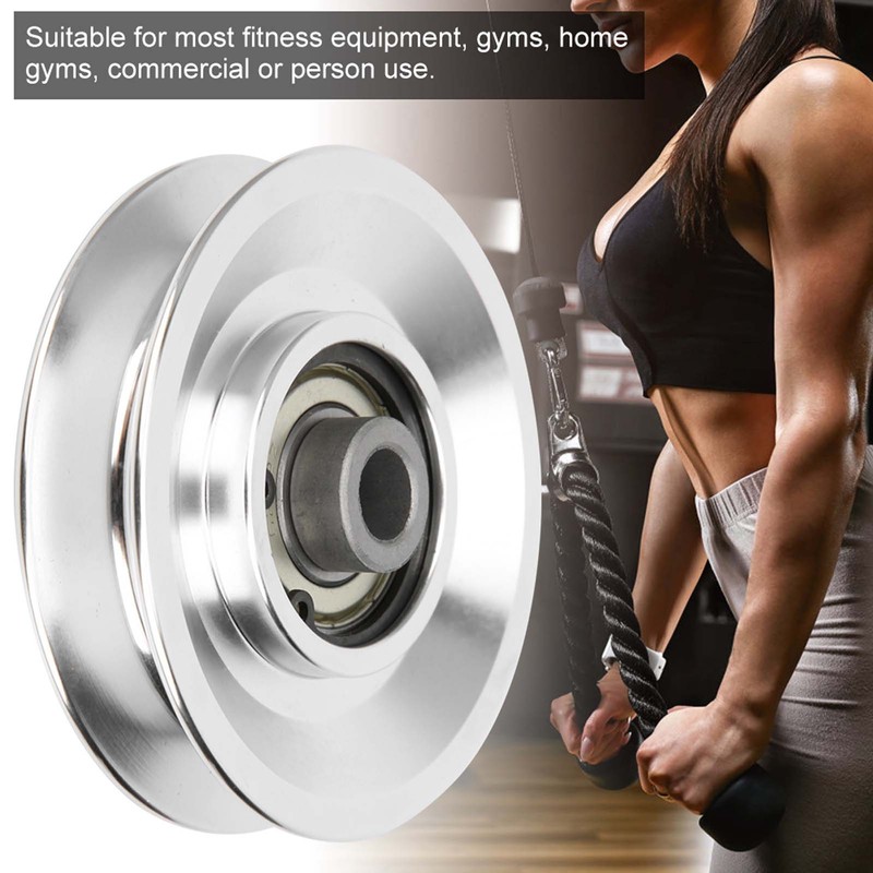 Aluminium Alloy Pulley Strength Training Exercise Hardware Fitness Equipment Accessories80mm