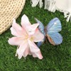 Artificial Lily Flower Hair Clips Butterfly Lily Pearl Floral Hairpin
