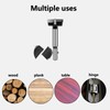 38mm Forstner Drill Bit, Black Tungsten Steel Wood Boring Bit,