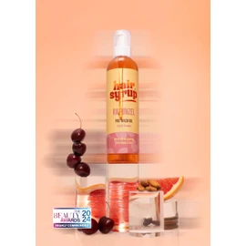 Hair Syrup | Rapunzel Pre-Wash Hair Oil | Infused with Pink Grapefruit, Sweet Almond & Cherry | Revitalise Your Scalp & Mind | Vegan | 100% Natural | 300ml Pump Bottle Applicator