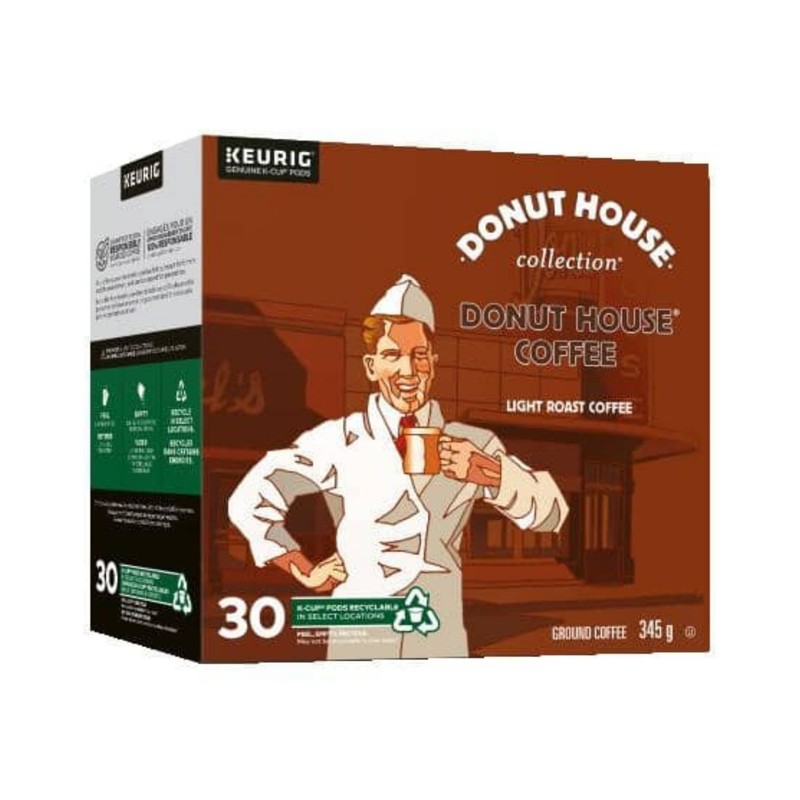 Donut House Collection Light Roast K-Cup Coffee Pods, 30 Count