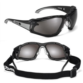 SAFEYEAR Anti Fog Tinted Safety Glasses For Work,With Scratch Resistant,UV 400,Impact Resistant.EN166 Certified Protective Goggles- For DIY, Lab Chemistry, Cycling Sports Sunglasses (Three Colors)