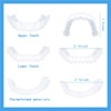 2 Pairs, Beautiful Smile, Temporarily Adjustable for Men and Women(White)