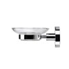 Croydex Pendle Flexi-Fix Soap Dish & Holder, Chrome, Metal, 54