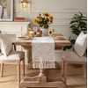 Caflife Boho Table Runner 13 x 108 Inch Long Natural