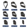 sourcing map Leather Teardrop Shape Punch Cutter Set 9 Sizes