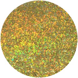 Hemway Glitter Grout Additive add Sparkle to Mosaic Tiles, Bathrooms, Wet Rooms, Kitchens, Tiled Based Rooms and Cement Based Grouts 100g / 3.5oz - Gold Holographic Fibre