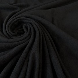 Fabric by the Metre Fleece Polar Fleece Soft Cuddly Black Dress Fabric Price Per Metre