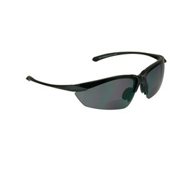 proSPORT Bifocal Sunglasses +1.50 Black Frame Smoke Lens Sport Wraparound Lightweight