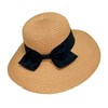White Fang CZA129 Women's Straw Hat, Large Brim, UV Protection,