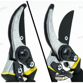 PEXIQAKA 8" Professional Premium Pruning Shears Safety Lock Hand Pruners Garden Clippers