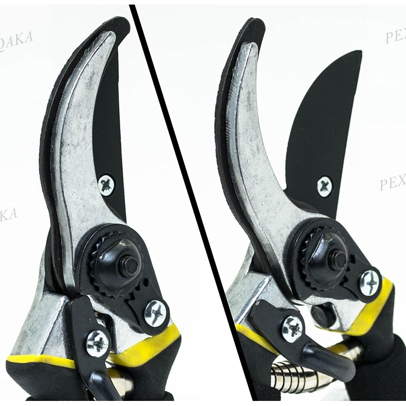 PEXIQAKA 8" Professional Premium Pruning Shears Safety Lock Hand Pruners
