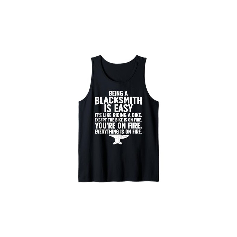 Blacksmith Art For Men Women Forging Tools Blacksmithing Tank Top
