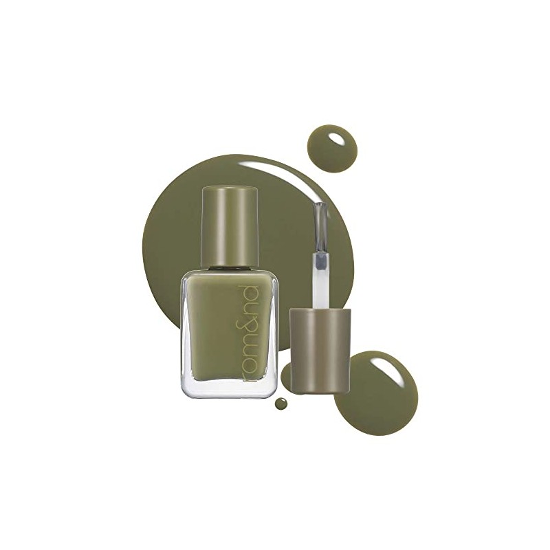 rom&nd Mood Pebble Nail 04 Mud Green, 0.2 oz (7