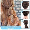 Bandas Elásticas para el Cabello Duraderas,Mini Bandas de Goma Negro&Blanco