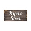 McMug - Papa's Shed - Metal Sign, Decorative Sign, 200mm