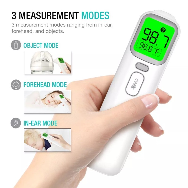 EasyEast Infrared Thermometer for Forehead, In-ear, ideal for adult, baby,