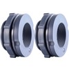 Outus 2 Pieces PVC Bulkhead Fitting for Rain Barrels, Aquariums,