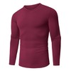 URRU Thermal Underwear for Men Fleece Lined High Stretch Long