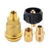 4PCS QCC1 Nut Propane Gas Fitting Adapter Kit,5040 QCC1 Nut