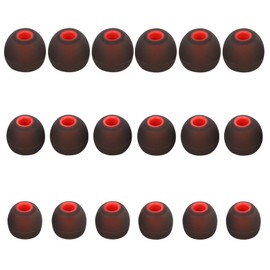 MMYQXI Earbud Replacement Tips Silicone Earbud Tips Ear Tips Fit for in-Ear Headphones (Inner Hole 3.8mm -5.1mm) Earbud Rubber Tips Earbud Covers 9 Pairs S/M/L