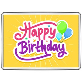 Pixly® Happy Birthday Fridge Magnet Large Jumbo Size Keepsake Novelty Refrigerator Magnets Gift