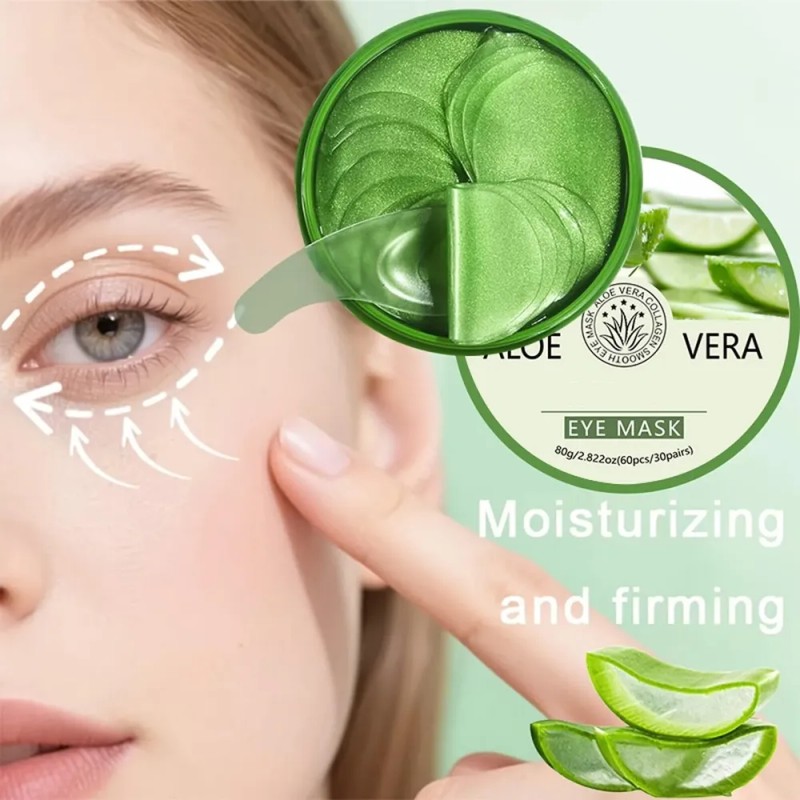 Aloe Vera Under Eye Patches 60 Pcs, Hydrating Eye Mask