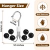 Hoodie Organizers 2-Pack, 6 Balls 360°Swivel Hoodie Hangers for Closet