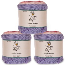 Yarn Bee Medium Yarn for Crocheting & Knitting – Soft Yarn Skein – 355 Yards of 100% Acrylic Yarn for Crocheting Blankets, Hats, & More – DIY Handcrafting Accessories -Set of 3