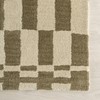 Rugs USA Kia Checkerboard Wool Area Rug, 6x9, Olive