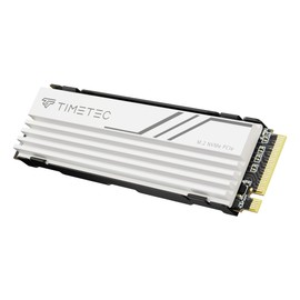 Timetec - Disipador de calor PCIe 4.0 blanco para juegos NVMe Phison E27T PCIe Gen4x4 M.2 2280 3D NAND TLC SLC Cache velocidad de lectura/escritura hasta 7,400/6,100 MB/s unidad interna de estado