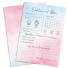 20pcs Gender Reveal Games Baby Prediction Cards Decorations Blue Pink