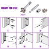 125Pcs 3 in 1 Furniture Cabinet Fixing Screw Locking Cam