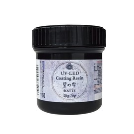 PADICO 403404 Liquid Resin, UV-LED Coating Resin, Star Drops, Matte, Dip 2.5 oz (70 g), Made in Japan