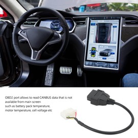 Bediffer OBD2-Adapter, 20-poliges OBD2-Detektorkabel, Diagnoseübertragungskabel, Ersatz für Model X S, Auto Reparatur Werkzeug