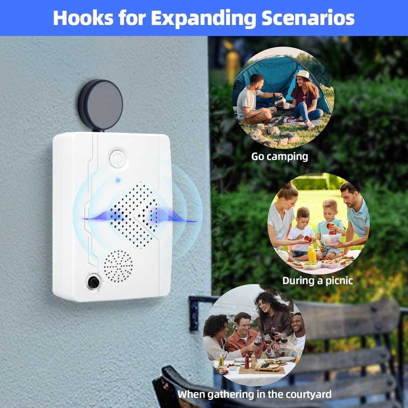 2025 Upgraded Bat Repellent System, Ultrasonic Bat Repeller to Keep