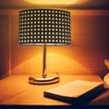 SEWACC Medium Lamp Shade Hollow Out Metal Lampshade Oval Shaped