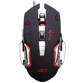Lazos L-MSG6-B Optical USB Wired Gaming Mouse Black