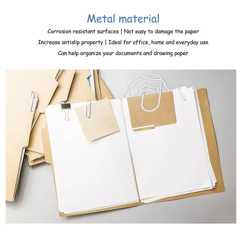 100pcs Rose Shape Paper Clips Increased Slip Resistance Lightweight Metallic