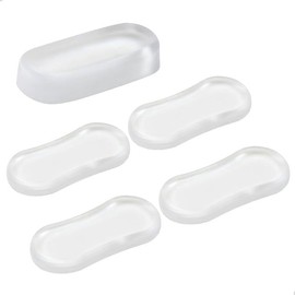 5 Pieces Toilet Seat Bumpers, Universal Buffer Toilet Lid Rubber Bumpers Strong Adhesive Bidet Bumpers Used for Home, Hotel, Hospital