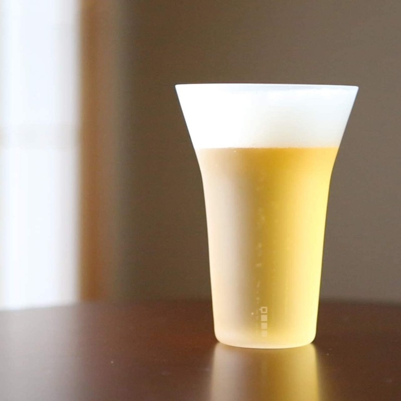 Wired Beans(ワイヤードビーンズ) 生涯を添い遂げるグラス タンブラー240 うす吹き タンブラーグラス 360ml (フロスト) 杉箱入り