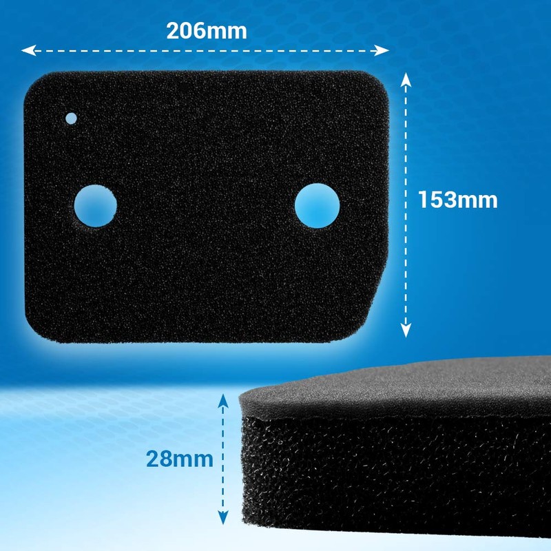 VIOKS Set of 2 Filter Sponge Replacement for Мiele 9164761