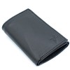 RFID Safe Men's Trifold Leather Wallet J130 Thumb ID Key