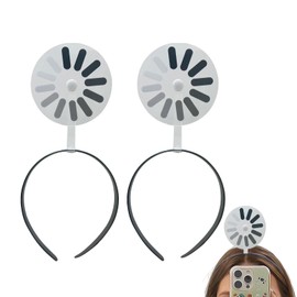 Fun Headbands | Funny Hair Clips Loading Symbol Hair Bands - Stylish Accessories for Women Girls Daily Work Live Presentations Music Festival Party Holiday Makeup Parade