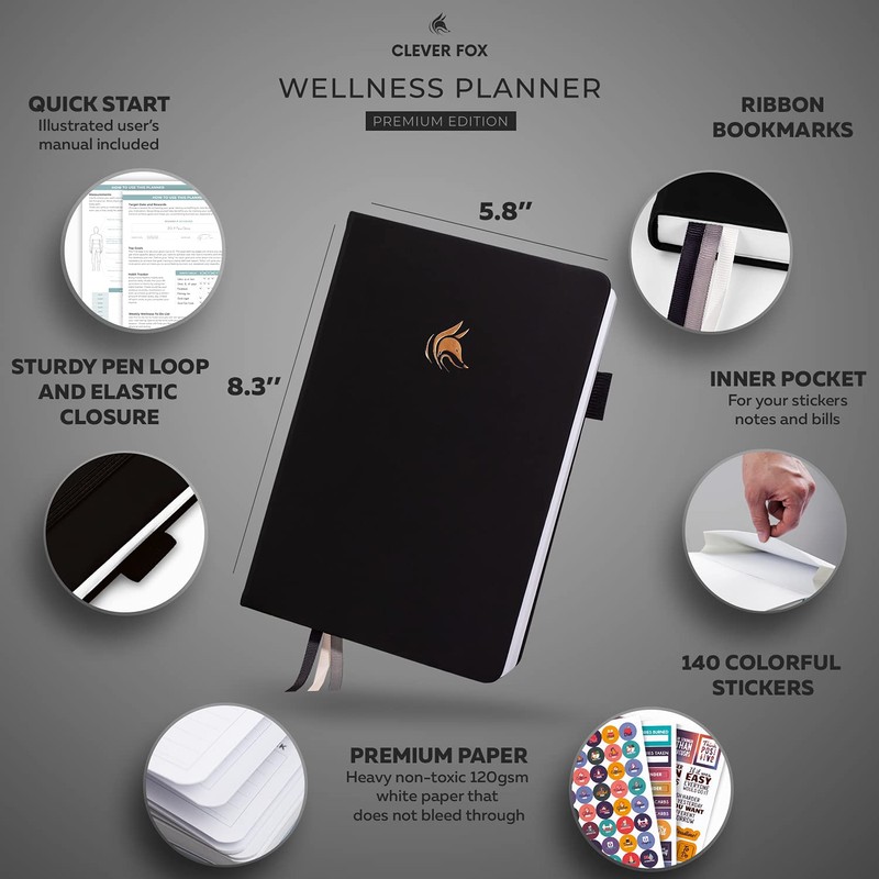 Clever Fox Wellness Journal – Weekly & Daily Health and