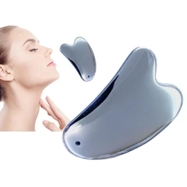 Terahertz Cassa Plate, Half Price of the Month, Heart-shaped, Y-Type, Terahertz, Mineral for Beautiful Skin, Facial, Beauty Massage, Natural Stone Power Stone (k3-1R)