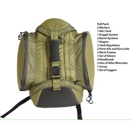 Rogue Division Heavy-Duty Paintball Gear Bag – Large Capacity Backpack Holds Markers, Tanks, Goggles, Hoppers, Clothing & Tools – Tactical Equipment Travel Bag for Paintball Players (Green)