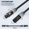 SMALL-EYE XLR Cables 1 Foot 3-Pin XLR Male to Female